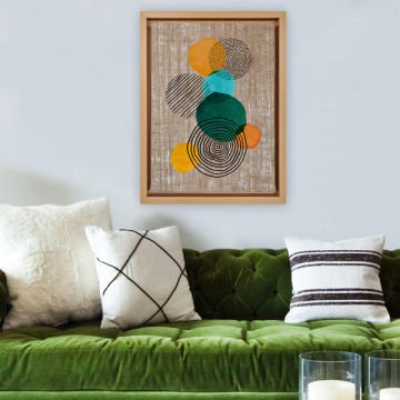 Naturel L Çerçeveli Tablo 96cm x 136cm