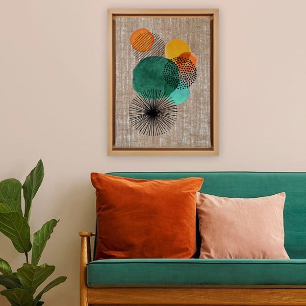 Naturel L Çerçeveli Tablo 66cm x 96cm