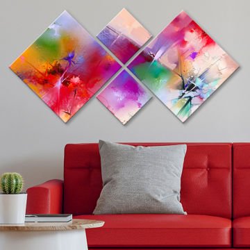 4 Parçalı Mdf Tablo 40cm x 40cm