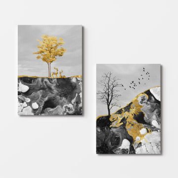 2 Parçalı Kanvas Tablo 70cm x 100cm - 2 Parça