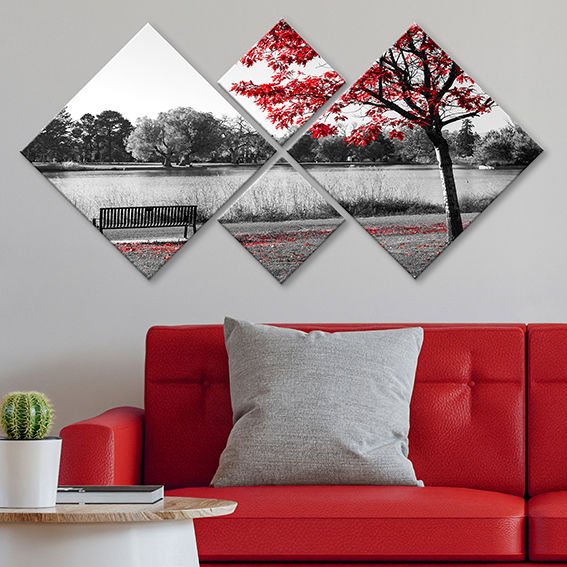 4 Parçalı Mdf Tablo