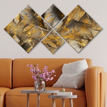 4 Parçalı Mdf Tablo 40cm x 40cm