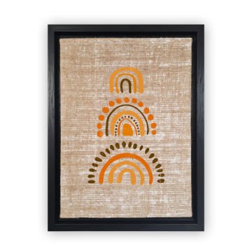 Siyah L Çerçeveli Tablo 96cm x 136cm