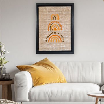 Siyah L Çerçeveli Tablo 96cm x 136cm