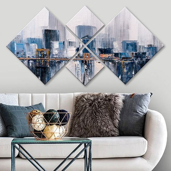 4 Parçalı Mdf Tablo