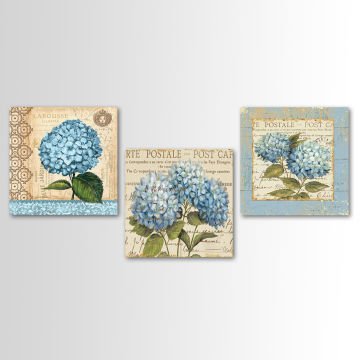3 Parçalı Kanvas Tablo 30cm x 30cm - 3 Parça