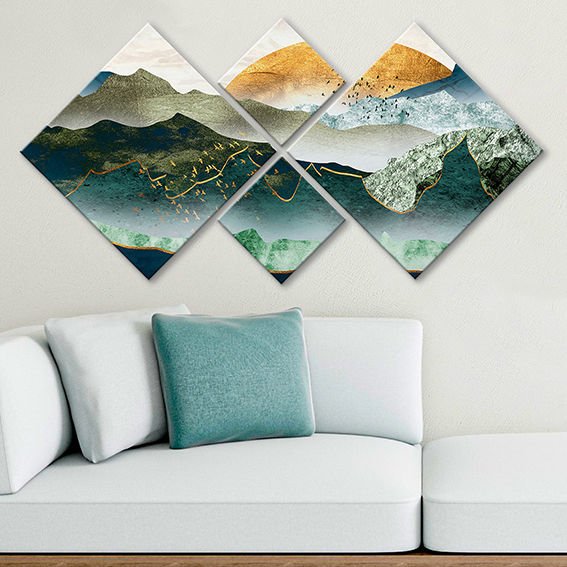 4 Parçalı Mdf Tablo