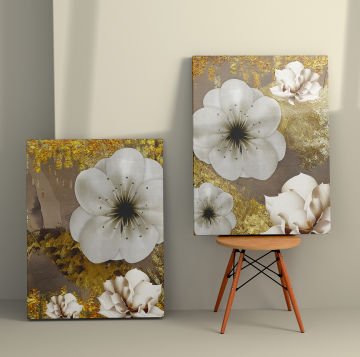 2 Parçalı Kanvas Tablo 50cm x 70cm - 2 Parça