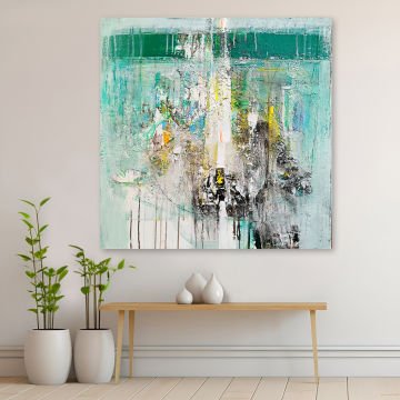 Soyut Kanvas Tablo 120x120cm