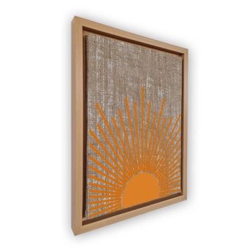 Naturel L Çerçeveli Tablo 96cm x 136cm