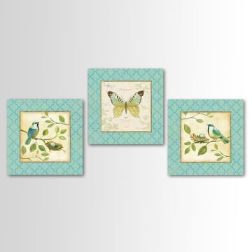 3 Parçalı Kanvas Tablo 30cm x 30cm - 3 Parça