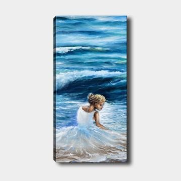 Dikey Kanvas Tablo 30cm x 90cm