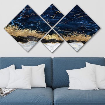 4 Parçalı Mdf Tablo