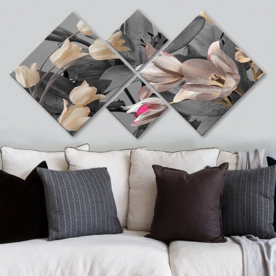 4 Parçalı Mdf Tablo