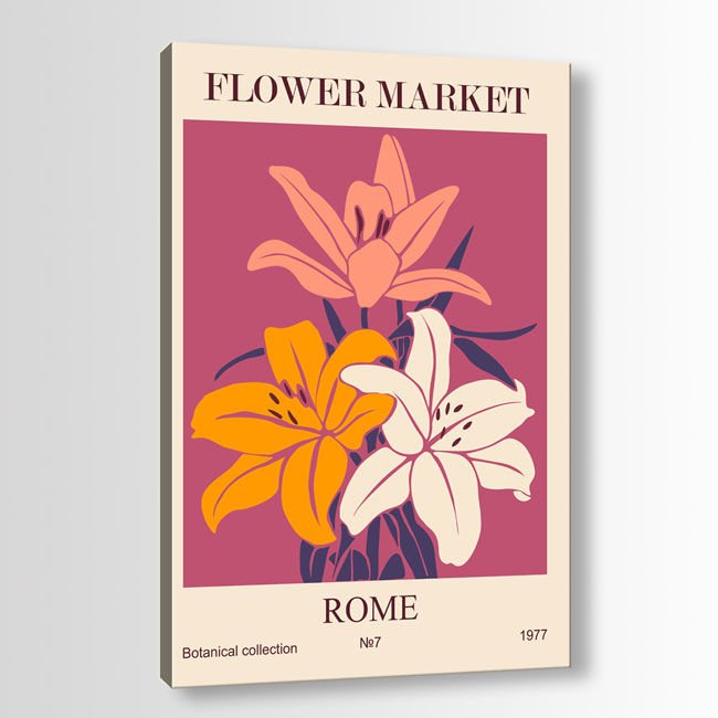 Çiçek Kanvas Tablo