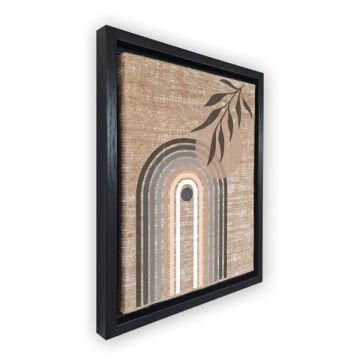 Siyah L Çerçeveli Tablo 46cm x 66cm