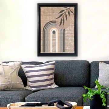 Siyah L Çerçeveli Tablo 46cm x 66cm
