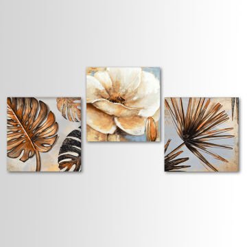 3 Parçalı Kanvas Tablo 30cm x 30cm - 3 Parça