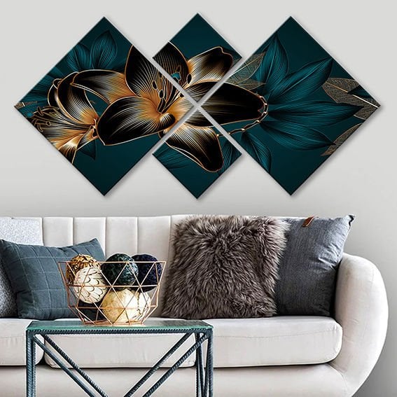 4 Parçalı Mdf Tablo