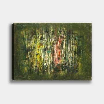 Renkli Soyut Kanvas Tablo 100cm x 140cm