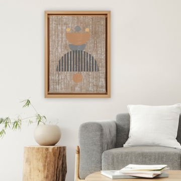 Naturel L Çerçeveli Tablo 66cm x 96cm