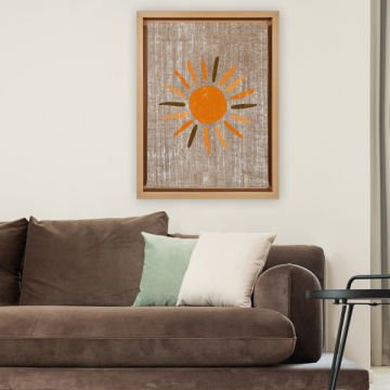 Naturel L Çerçeveli Tablo 96cm x 136cm