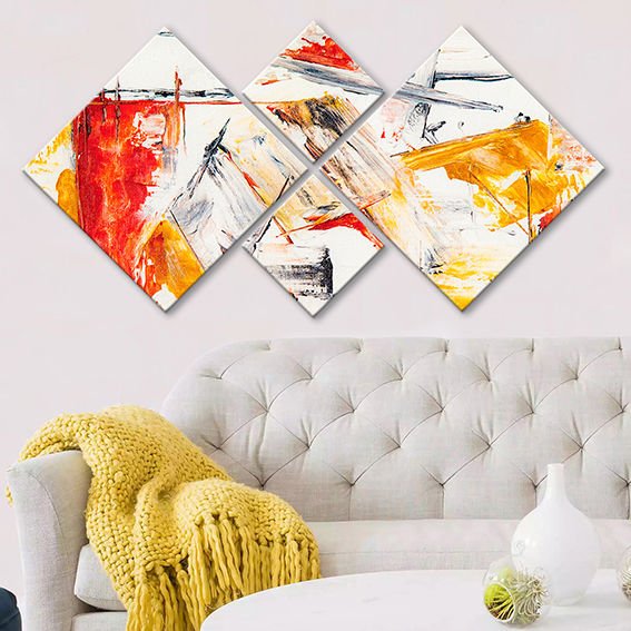 4 Parçalı Mdf Tablo