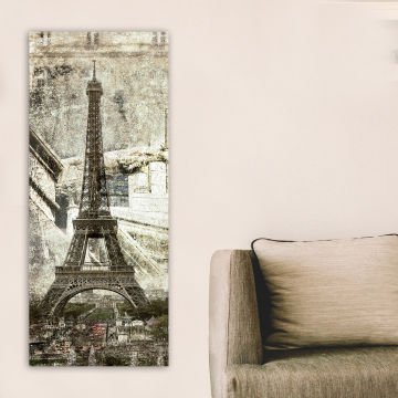 Dikey Kanvas Tablo 30cm x 90cm