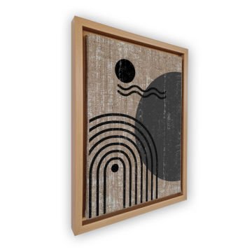 Naturel L Çerçeveli Tablo 66cm x 96cm