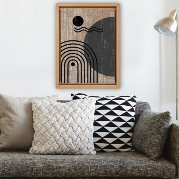 Naturel L Çerçeveli Tablo 66cm x 96cm