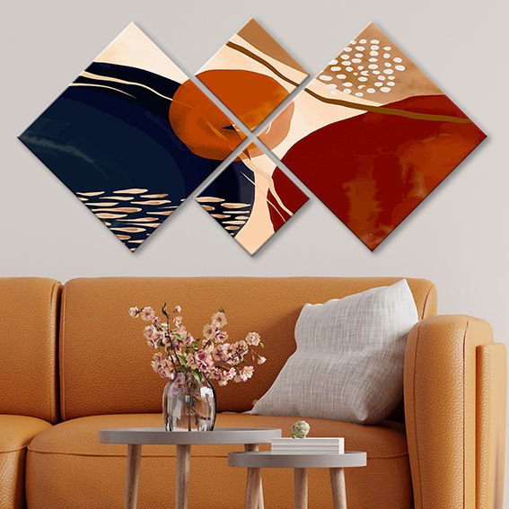 4 Parçalı Mdf Tablo