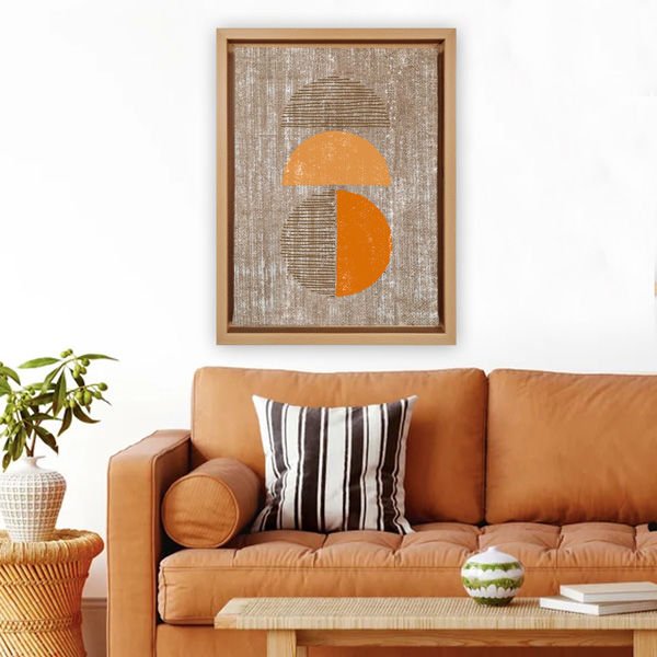 Naturel L Çerçeveli Tablo 66cm x 96cm