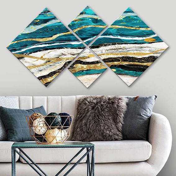 4 Parçalı Mdf Tablo