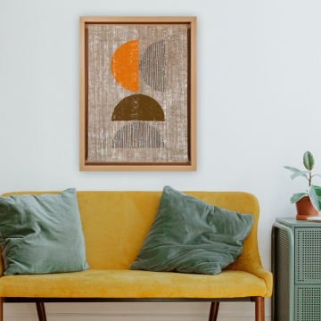 Naturel L Çerçeveli Tablo 66cm x 96cm