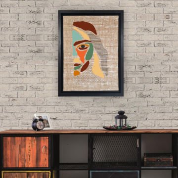 Siyah L Çerçeveli Tablo 36cm x 46cm
