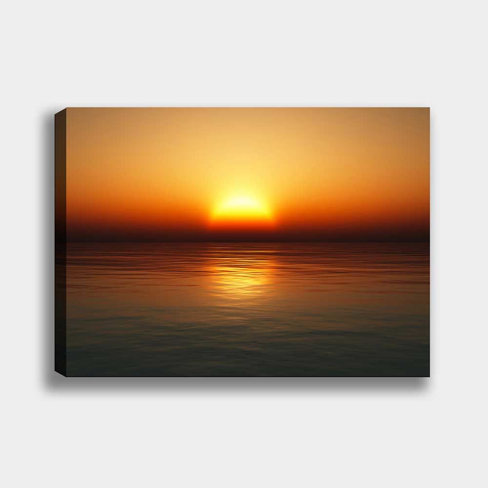 Gün Batımı Manzara Kanvas Tablo 90cm x 130cm
