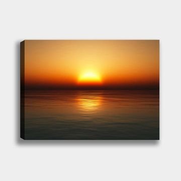 Gün Batımı Manzara Kanvas Tablo 90cm x 130cm