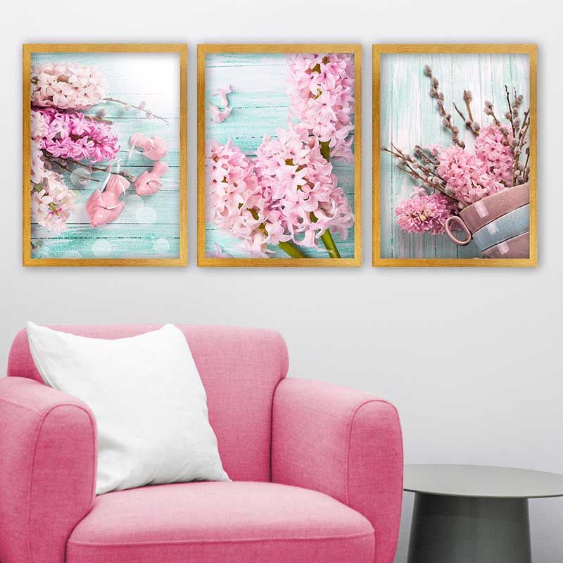 3 Parçalı Çerçeveli Tablo 55cm x 75cm