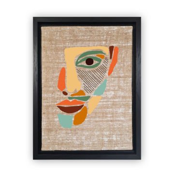 Siyah L Çerçeveli Tablo 66cm x 96cm