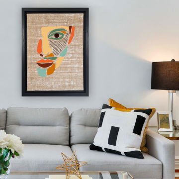 Siyah L Çerçeveli Tablo 66cm x 96cm