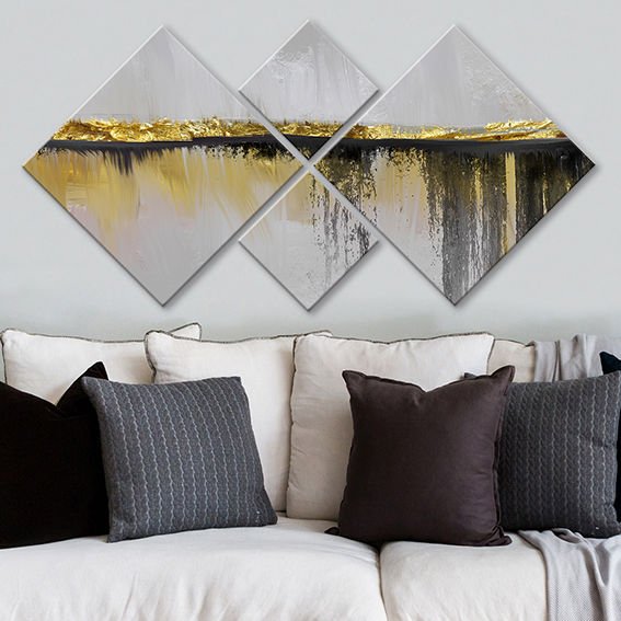 4 Parçalı Mdf Tablo