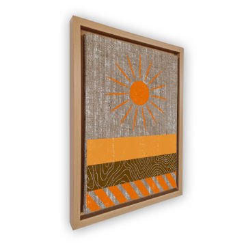 Naturel L Çerçeveli Tablo 96cm x 136cm