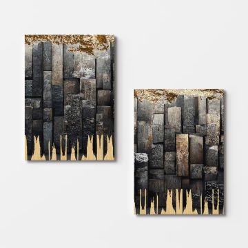 2 Parçalı Kanvas Tablo 50cm x 70cm - 2 Parça