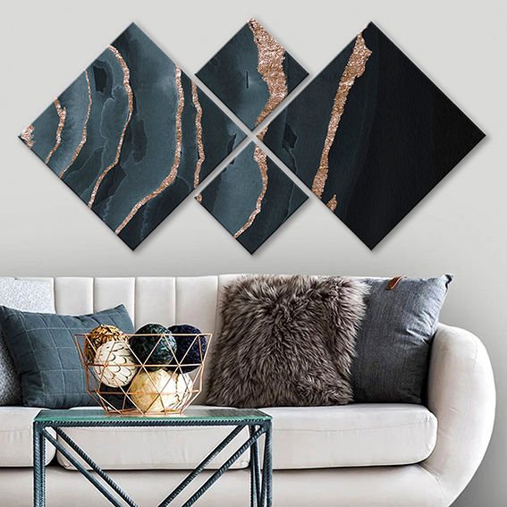 4 Parçalı Mdf Tablo