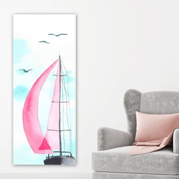 Dikey Kanvas Tablo 50cm x 120cm
