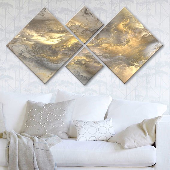 4 Parçalı Mdf Tablo