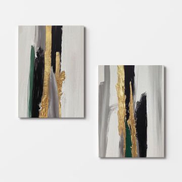 2 Parçalı Kanvas Tablo 30cm x 40cm - 2 Parça