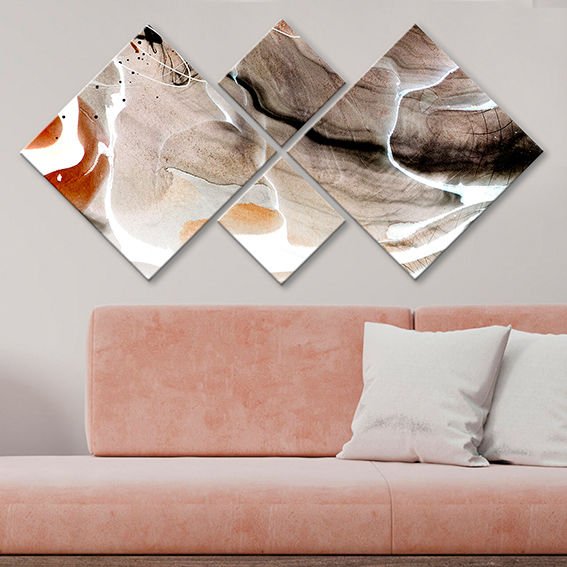 4 Parçalı Mdf Tablo