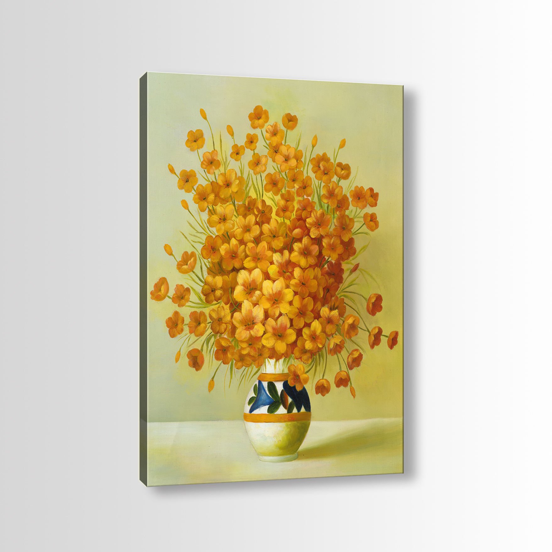Çiçek Kanvas Tablo 90x130cm