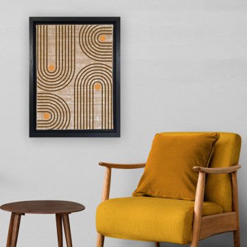 Siyah L Çerçeveli Tablo 36cm x 46cm